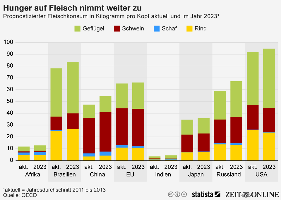 fleischkonsum pro kopf